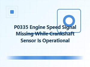 Engine Speed Signal Issues with a Good Crankshaft Sensor