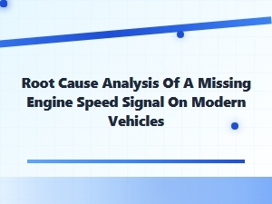 Investigating a Missing Engine Speed Signal