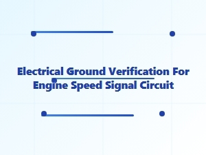 Electrical Ground Verification for Engine Speed Signals