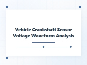 Analyzing Crankshaft Sensor Voltage Waveforms for Verification